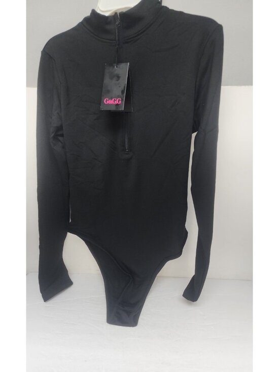 GO.G.G. Other - GO.G.G. Women's  Long Sleeve Jumpsuit/Bodysuit Black Size Medium New!!!!